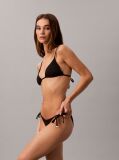 Negru Slip De Baie Cu Snururi Laterale - CK Essentials  Femei