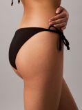 Negru Slip De Baie Cu Snururi Laterale - CK Essentials  Femei