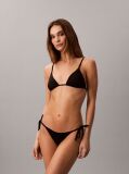 Negru Slip De Baie Cu Snururi Laterale - CK Essentials  Femei