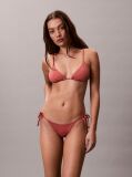 Rosu Slip De Baie Cu Snururi Laterale - CK Essentials  Femei