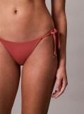 Rosu Slip De Baie Cu Snururi Laterale - CK Essentials  Femei