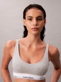 Grey Lightly Lined Bralette - Icon Cotton Modal  Women