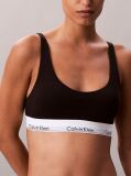 Negru Bralette Usor Captusit - Icon Cotton Modal  Femei