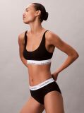 Negru Bralette Usor Captusit - Icon Cotton Modal  Femei