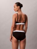 Negru Bralette Usor Captusit - Icon Cotton Modal  Femei