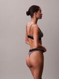 Negru Sutien Bralette Triunghi - Monograma Grafica Din Microfibra  Femei