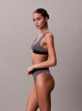 Negru Sutien Bralette Triunghi - Monograma Grafica Din Microfibra  Femei