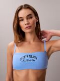 Blue Bandeau Bralette - Heritage Classic Cotton  Women