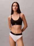 Black Unlined Bralette - Graphic Monogram Microfibre Stretch  Women