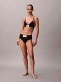 Black Lightly Lined Triangle Bralette - Heritage Classic Cotton Stretch  Women