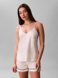 White Satin Camisole Pyjama Top  Women