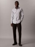 Gri Camasa Slim Din Twill Elastic  Barbati