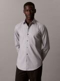 Gri Camasa Slim Din Twill Elastic  Barbati