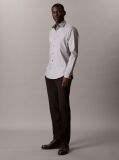Gri Camasa Slim Din Twill Elastic  Barbati