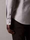 Gri Camasa Slim Din Twill Elastic  Barbati