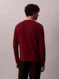 Rosu Bluza Cu Maneca Lunga Si Textura Waffle  Barbati