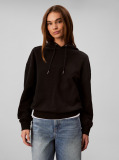 Black Terry Cotton Sweatshirt  Women