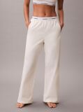 White Cotton Relaxed Pants  Women