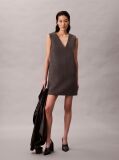 Gri Rochie Reversibila Din Lana  Femei