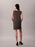 Gri Rochie Reversibila Din Lana  Femei