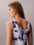 Multi Rochie Maxi Din Chiffon Cu Imprimeu Si Guler Drapat  Femei