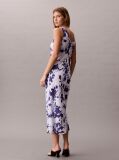 Multi Rochie Maxi Din Chiffon Cu Imprimeu Si Guler Drapat  Femei