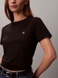 Negru Tricou Cu Monograma  Femei