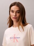Alb Tricou Cu Logo Monograma  Femei