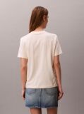 Alb Tricou Cu Logo Monograma  Femei