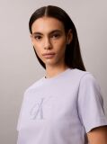Mov Tricou Cu Logo Monograma  Femei