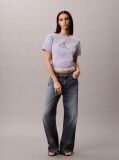 Mov Tricou Cu Logo Monograma  Femei