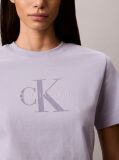 Mov Tricou Cu Logo Monograma  Femei