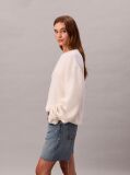 Bej Pantaloni Scurti Din Denim Stil 90s Cu Logo  Femei