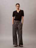 Gri Pantaloni Cargo Din Bumbac Elastic  Femei