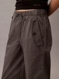 Gri Pantaloni Cargo Din Bumbac Elastic  Femei
