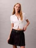 Denim Pleated Denim Skirt  Women