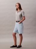 Denim Pantaloni Scurti Bermuda Relaxati Din Amestec De In  Femei