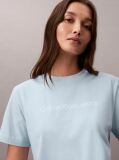 Albastru Tricou Cu Maneca Scurta  Femei