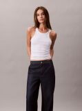 Denim Blugi Relaxati Cu Talie Ultra Inalta  Femei