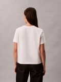 Alb Tricou Slim Cu Logo Grafic  Femei