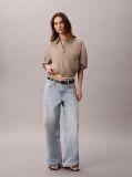 Denim Blugi Largi Cu Talie Joasa  Femei