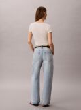 Denim Blugi Largi Cu Talie Joasa  Femei