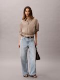 Denim Blugi Largi Cu Talie Joasa  Femei