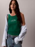 Verde Maiou Slim Din Bumbac Reiat  Femei