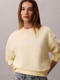 Yellow Varsity Logo Sweatshirt  Women