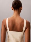Bej Rochie Midi Din Poplin De Bumbac  Femei