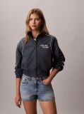 Blue Nylon Piping Jacket  Women