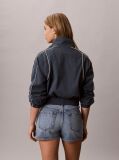 Blue Nylon Piping Jacket  Women
