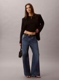 Denim Blugi Cu Croiala Wide Leg  Femei