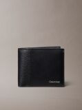 Black Leather RFID Billfold Wallet  Men